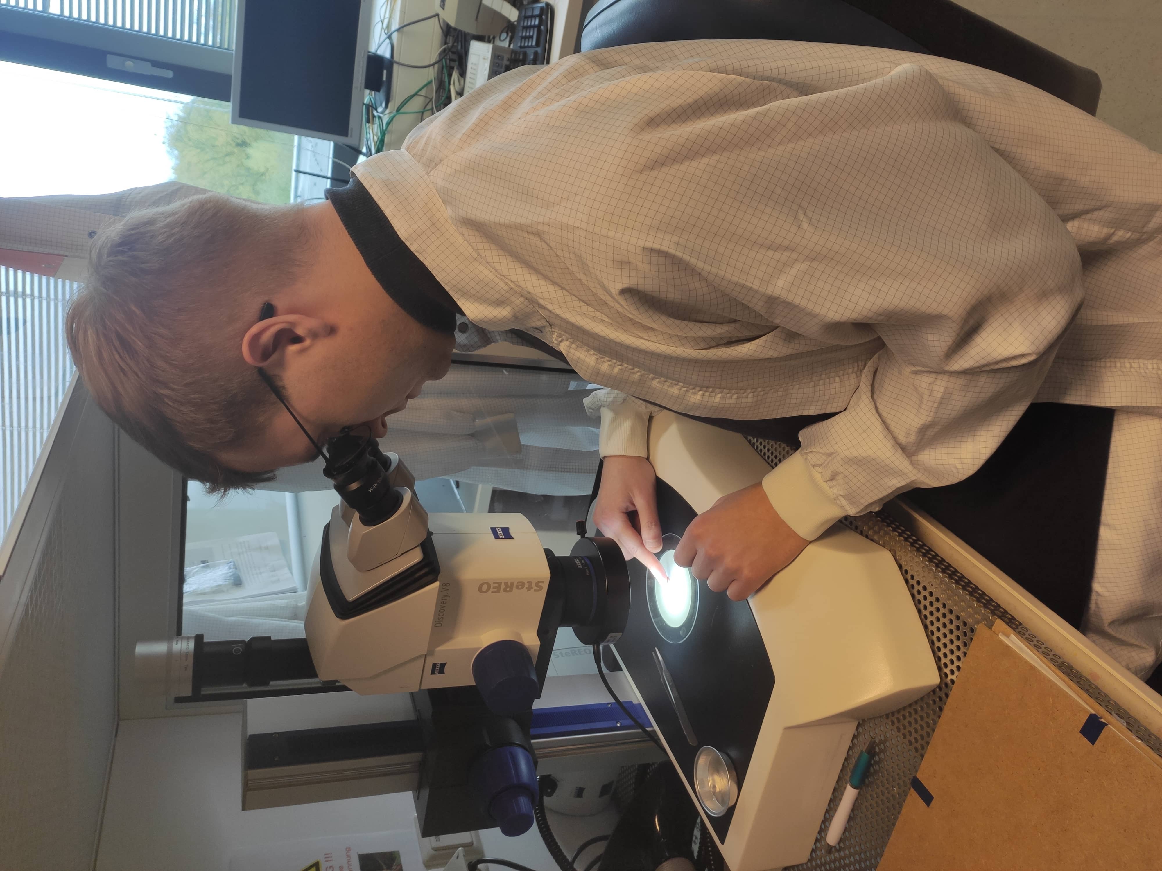 Microscope inspection of actuator module components