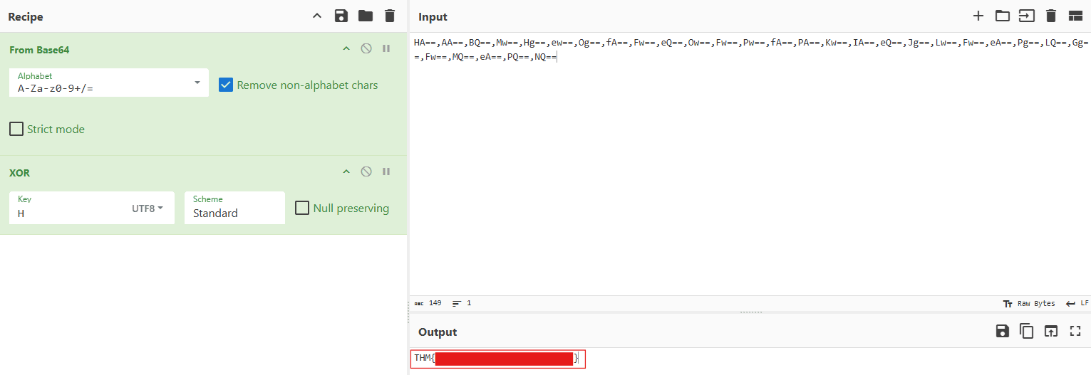 Decrypting the captured values and revealing the flag